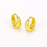 Aureli Women Hoop Gold Plated Earrings (Set of 2)
