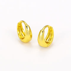 Aureli Women Hoop Gold Plated Earrings (Set of 2)