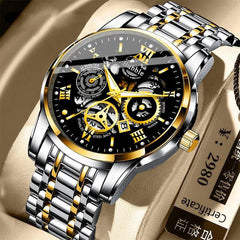 Bubble Brand Trendyy High-End Accessible Luxury Versatile Fully Automatic Quartz Luminous Waterproof Roman Cut Out Men's Watch