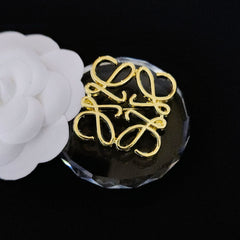 Luojia Brooch Square Pin Simple Fashion Clothing Accessories Versatile Small Fragrance Suit Collar Pin L Alloy Products