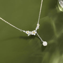 Silver Jewelry Wholesale Supply Mo Li Necklace 999 Sterling Silver Necklace Accessories Women's Autumn And Winter Sweater Chain Accessible Luxury High-End Ins