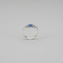 Popular Panese White Copper Electroplating Christmas Crown Star Water Drop Square Diamond Ring DIY Couple Ring Silver Copper Can Be Used