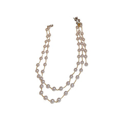 Autumn And Winter Korean Style Gentle Long Pearl Necklace Retro Fashionable Elegant Woolen Chain Light Luxury High-end Necklace Accessories