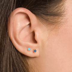 Lurevi Pearl Bee Hoops Earrings (Set of 2)