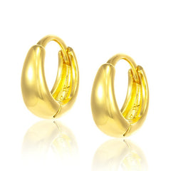 Aureli Women Hoop Gold Plated Earrings (Set of 2)