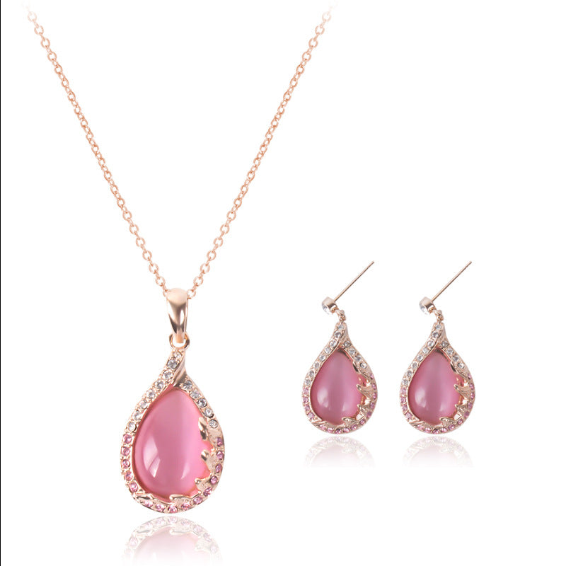 Auronix Women's Earrings & Necklace Set