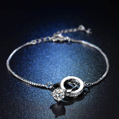 TikTok Live Supply Chain Six-claw Bow Bracelet Women's Simple Fashion Sunflower Imitation Moissanite Bracelet Wholesale