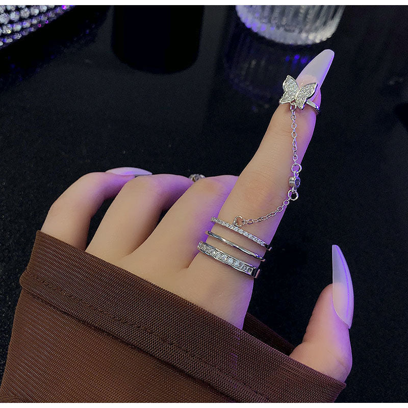 Xiaohong Book Blogger Same Style Accessories Flower Ring Niche Design High Sense Ring Female Simple Style Flower Flower