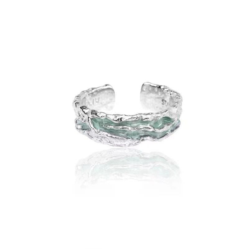 Xiaohong Book Blogger Same Style Accessories Flower Ring Niche Design High Sense Ring Female Simple Style Flower Flower