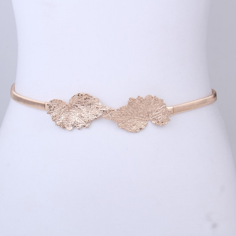 Ladies Decorative Simple Thin Belt Metal Elastic Belt Korean Version Joker Fashion Waist Chain With Skirt Wholesale