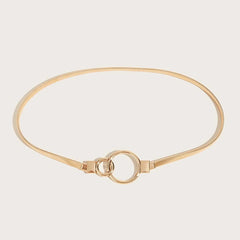 Autumn And Winter Popular Women's Elastic Waist Chain Gold Waist Korean Style Ring Women's Metal Waist Chain Elastic Elastic Belt