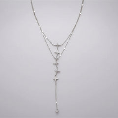 Moon Reflecting Xinghe ~ Breast Chain Double Layer Overlapping Necklace Women's Body Chain 2025 New High-end Clavicle Chain Necklace Chain Spring