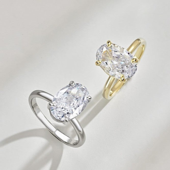 Cross-border European And American Zircon Ring Fashion Luxury High-end Design Sense Gem Jewelry Wholesale