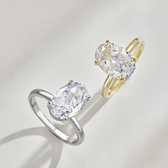 Cross-border European And American Zircon Ring Fashion Luxury High-end Design Sense Gem Jewelry Wholesale